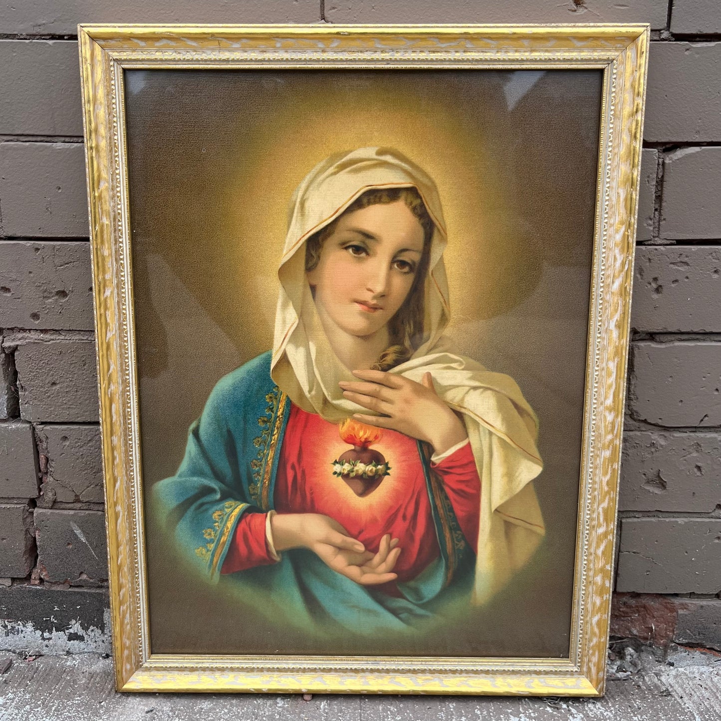 1957 Immaculate heart of Mary print.