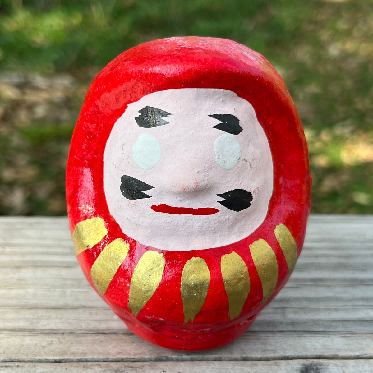 Vintage paper mache Daruma doll.