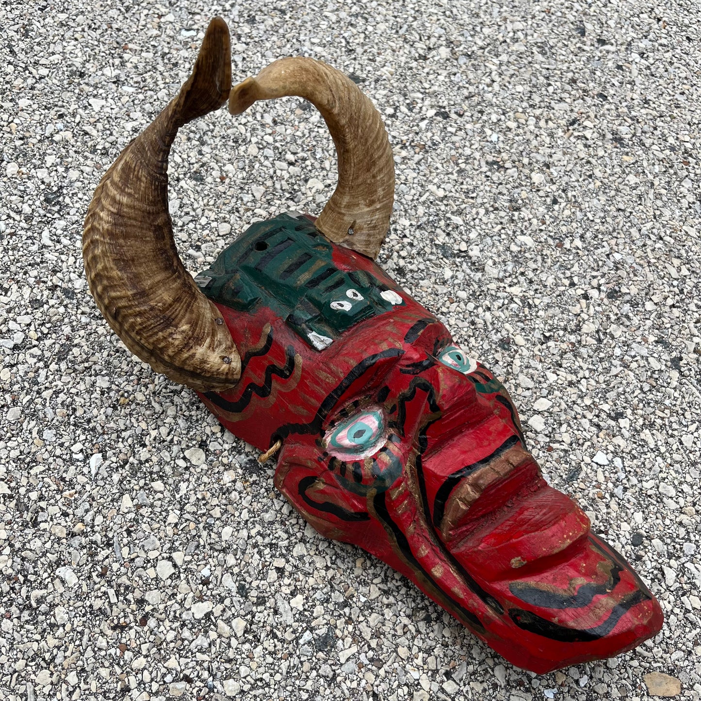 Vintage Guatemalan Diablo mask.