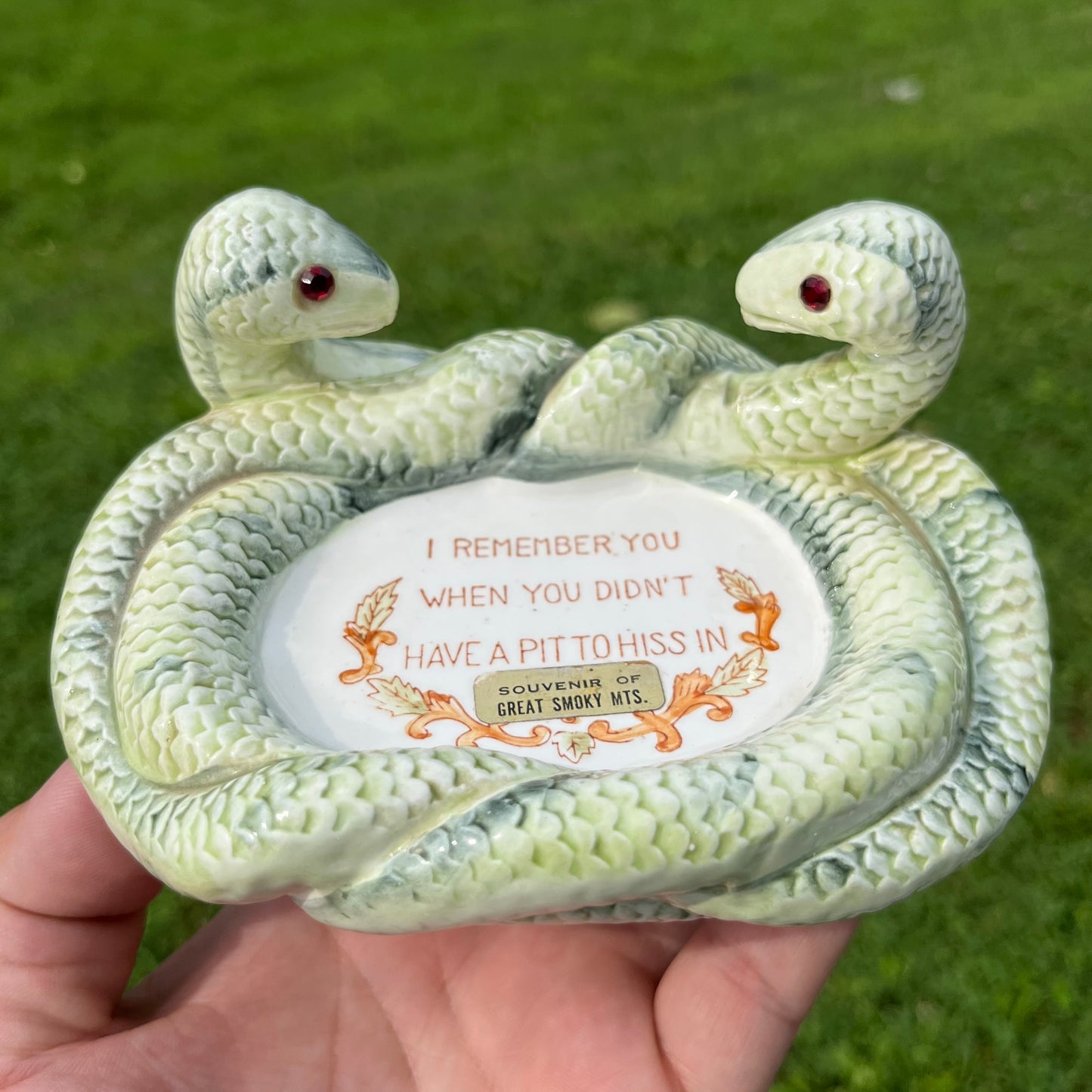 1960s Snake ashtray.