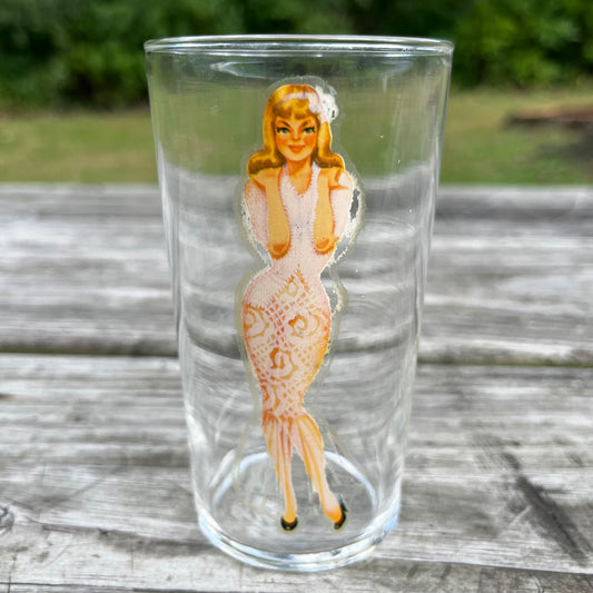 1940s Pin up Peakaboo glass.