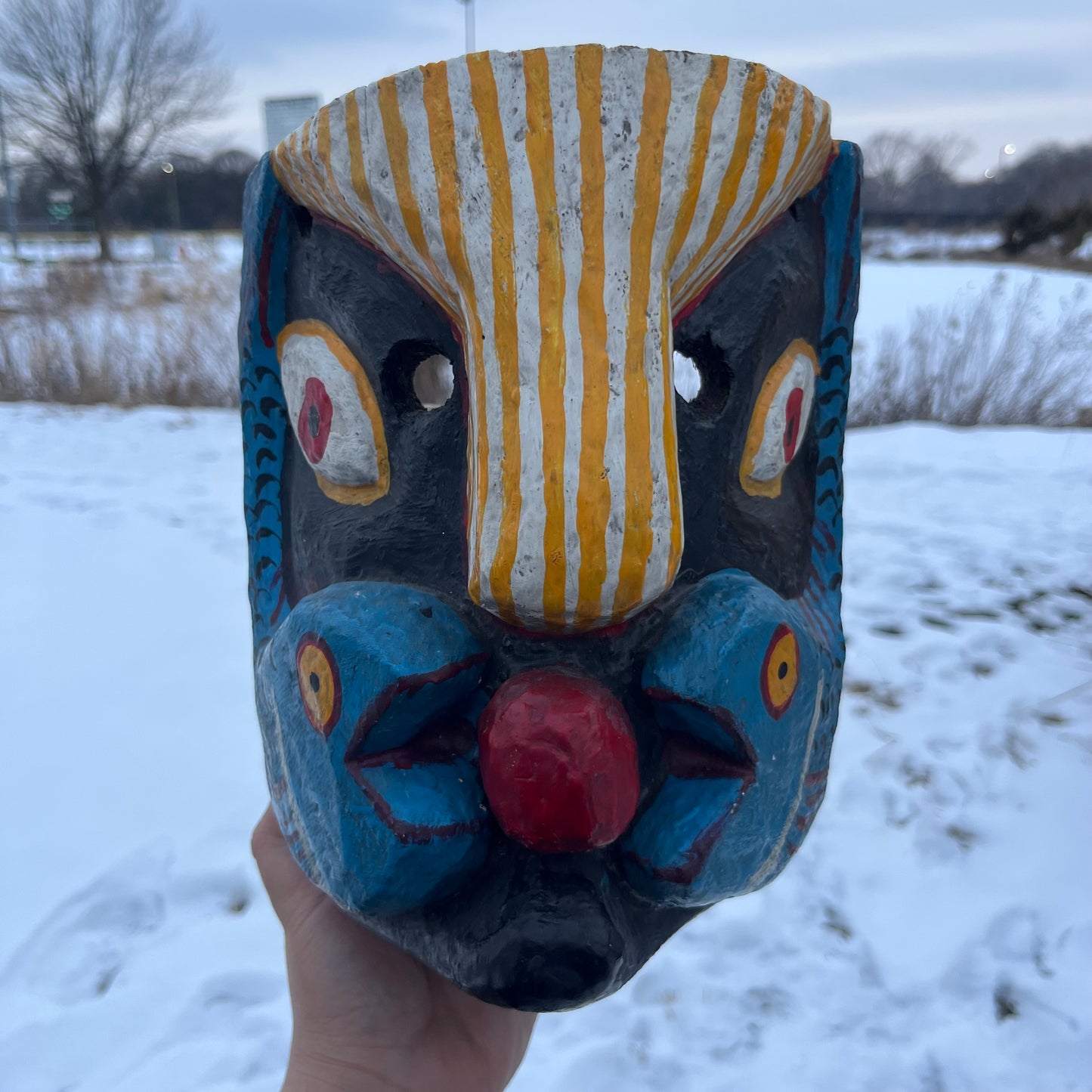 1960s Decorative fish man mask.