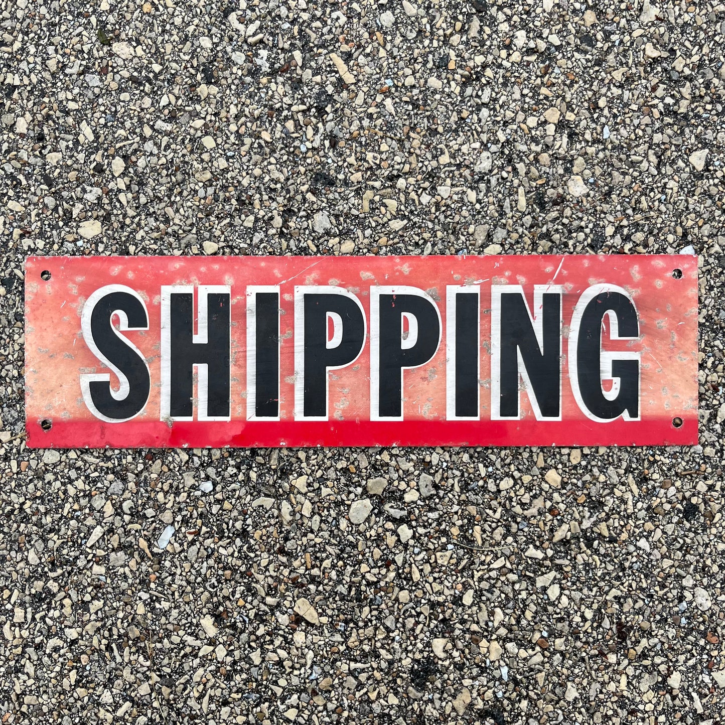 Vintage shipping sign.