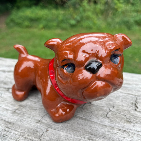 Vintage ceramic bulldog.