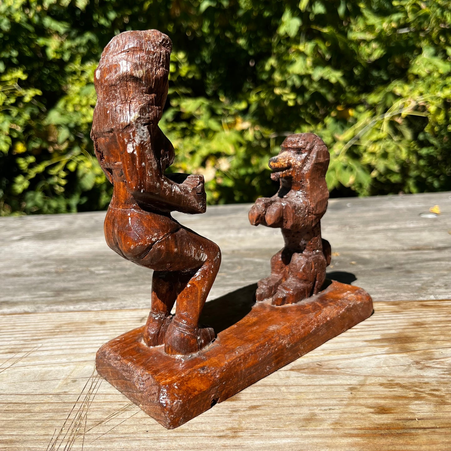 1950s Hand carved “Cha Cha” outsider art.