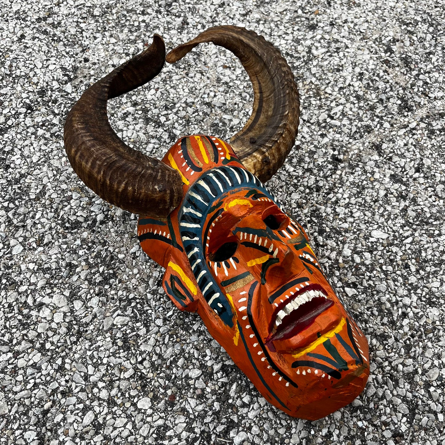 Vintage Guatemalan Diablo mask.