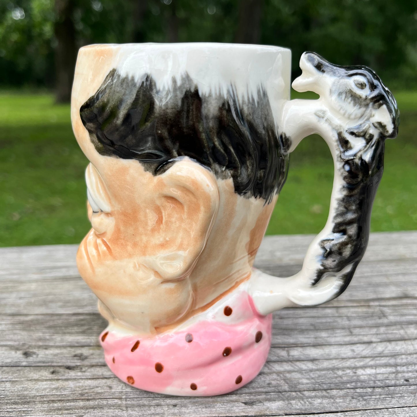 1950s Novelty donkey mug.
