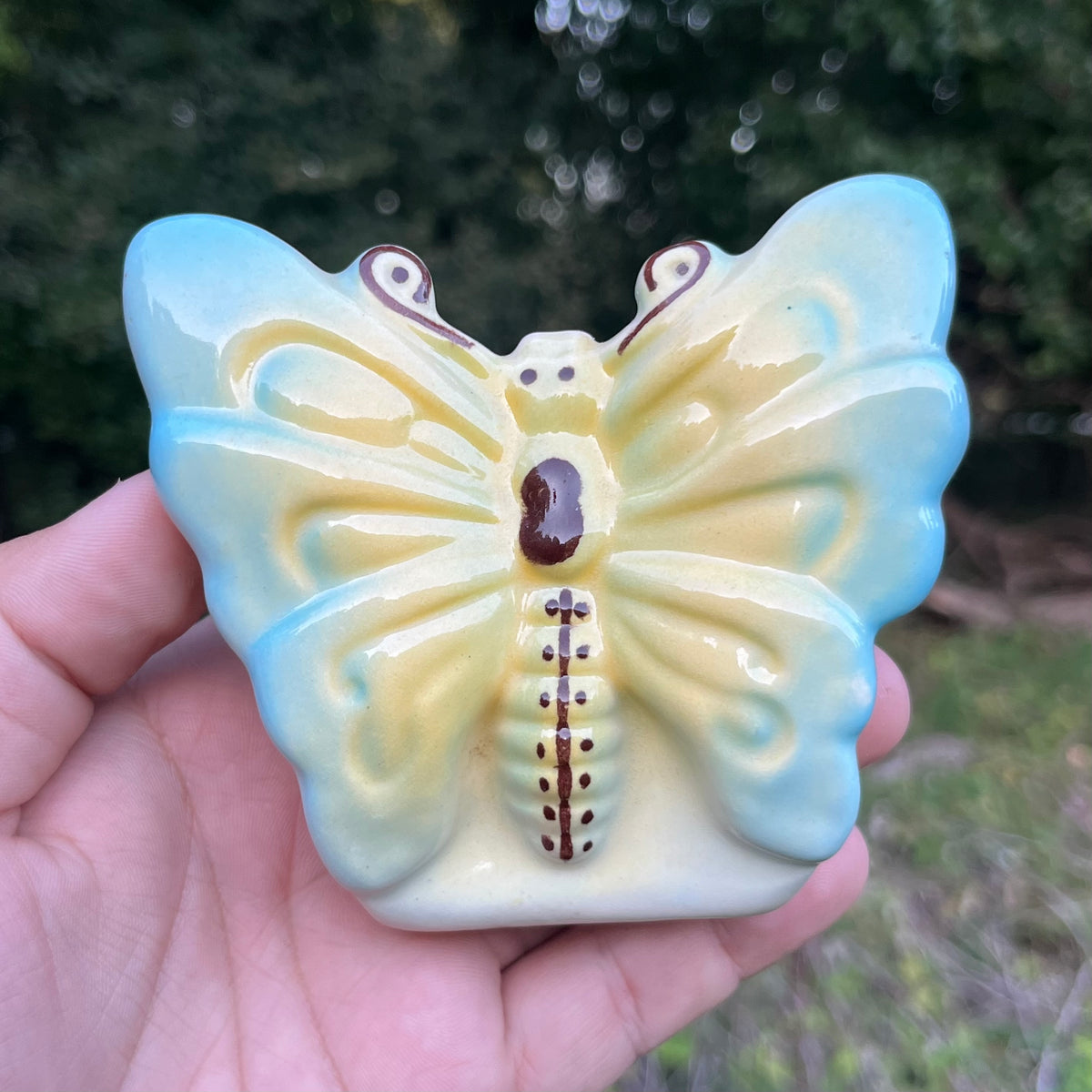 Vintage Butterfly wall pocket.