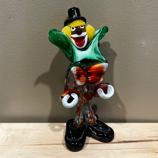 Vintage Murano glass clown.
