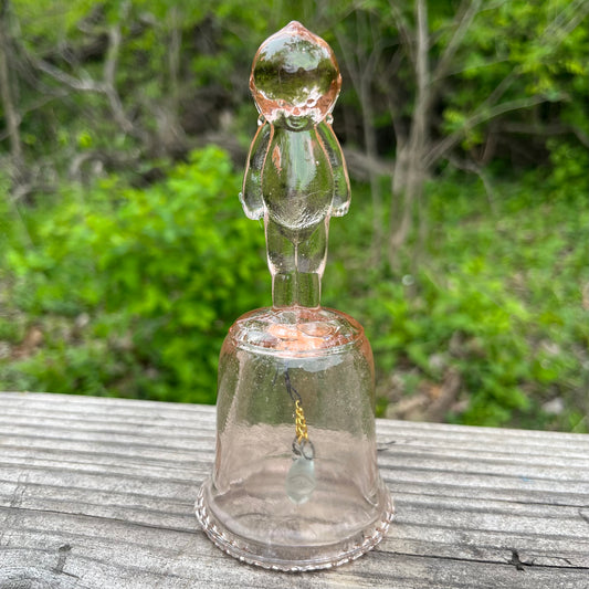 Vintage glass Kewpie bell.