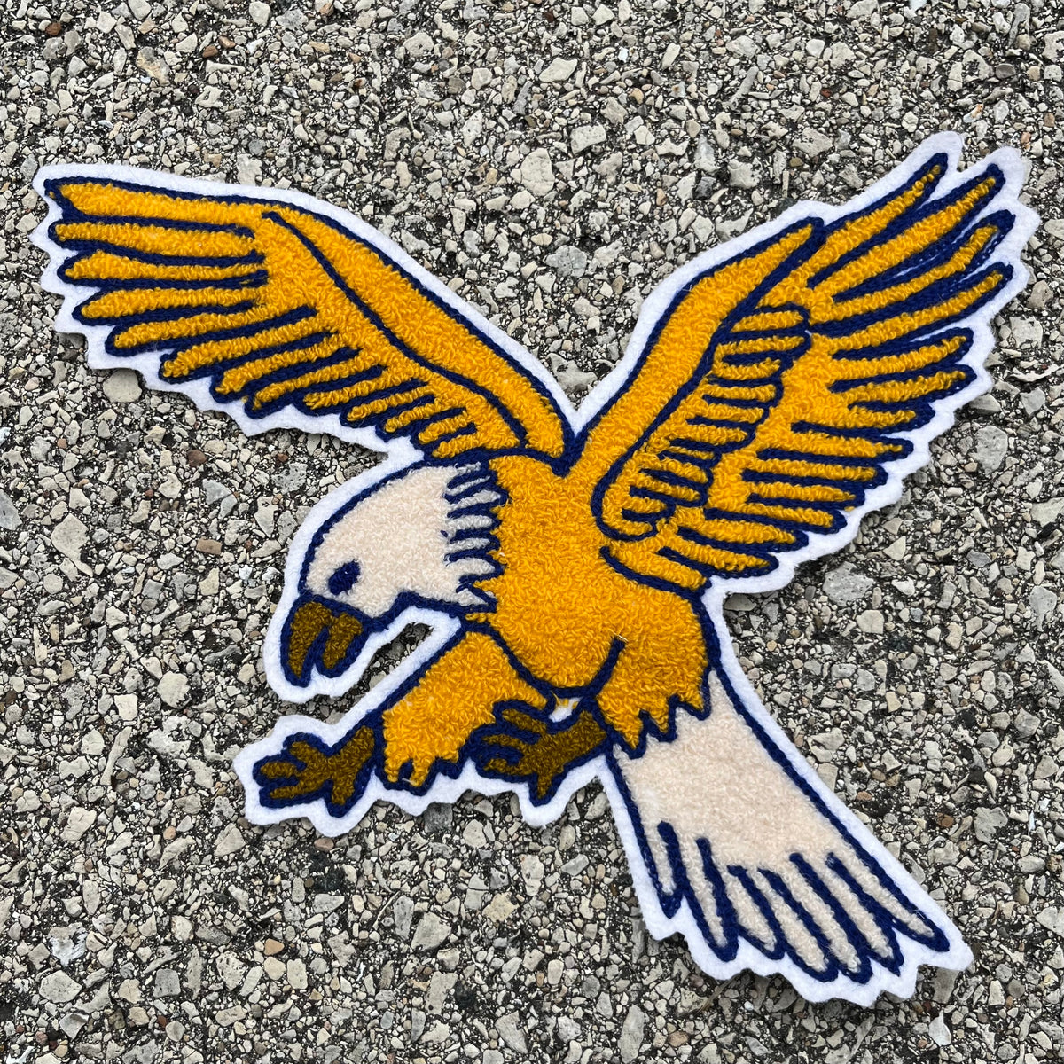 1960s Yellow soaring eagle patch.