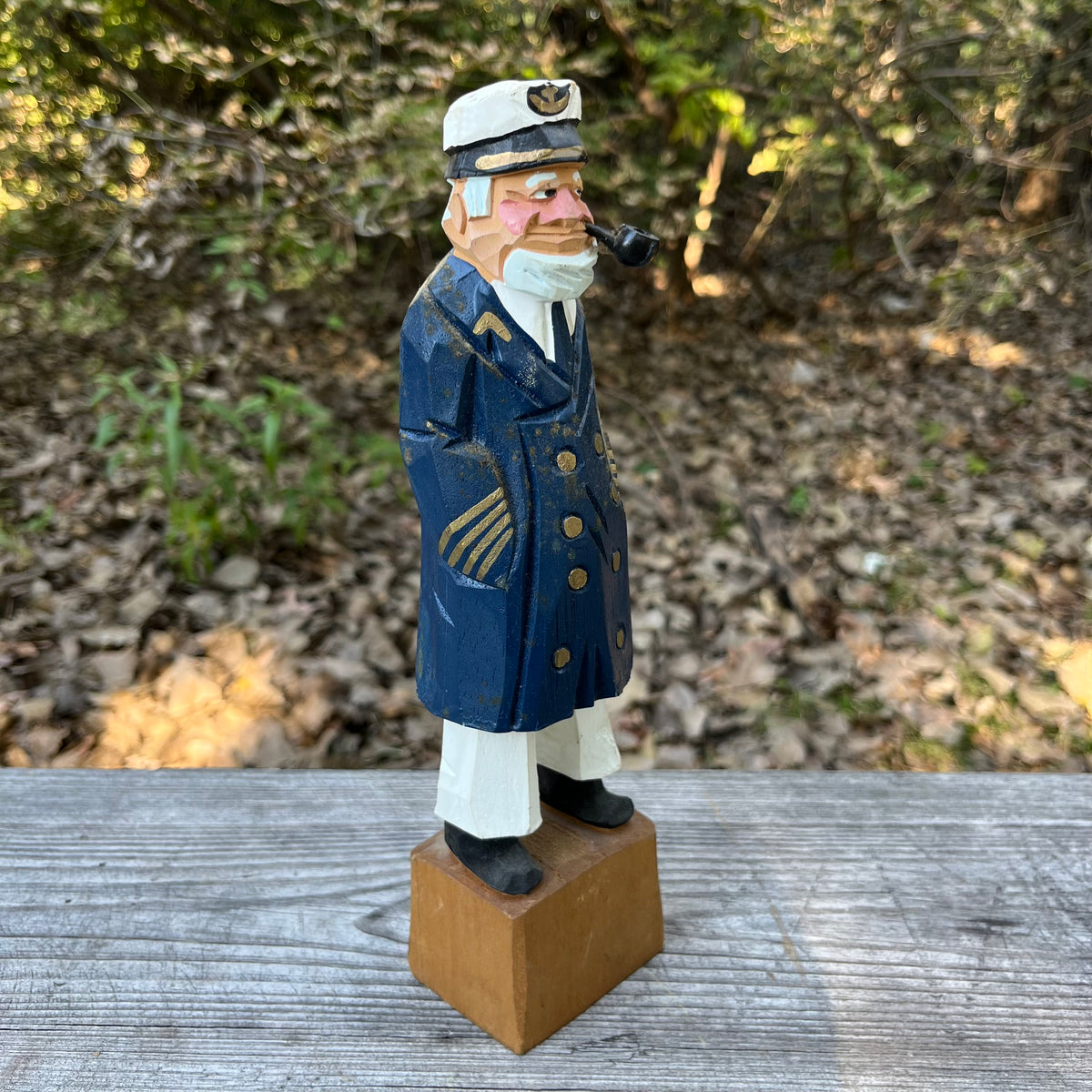 Vintage hand carved sea captain.