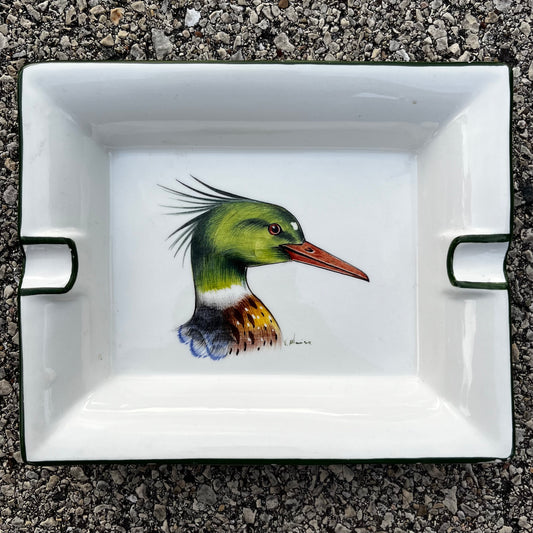 Vintage duck ashtray. (Chipped)