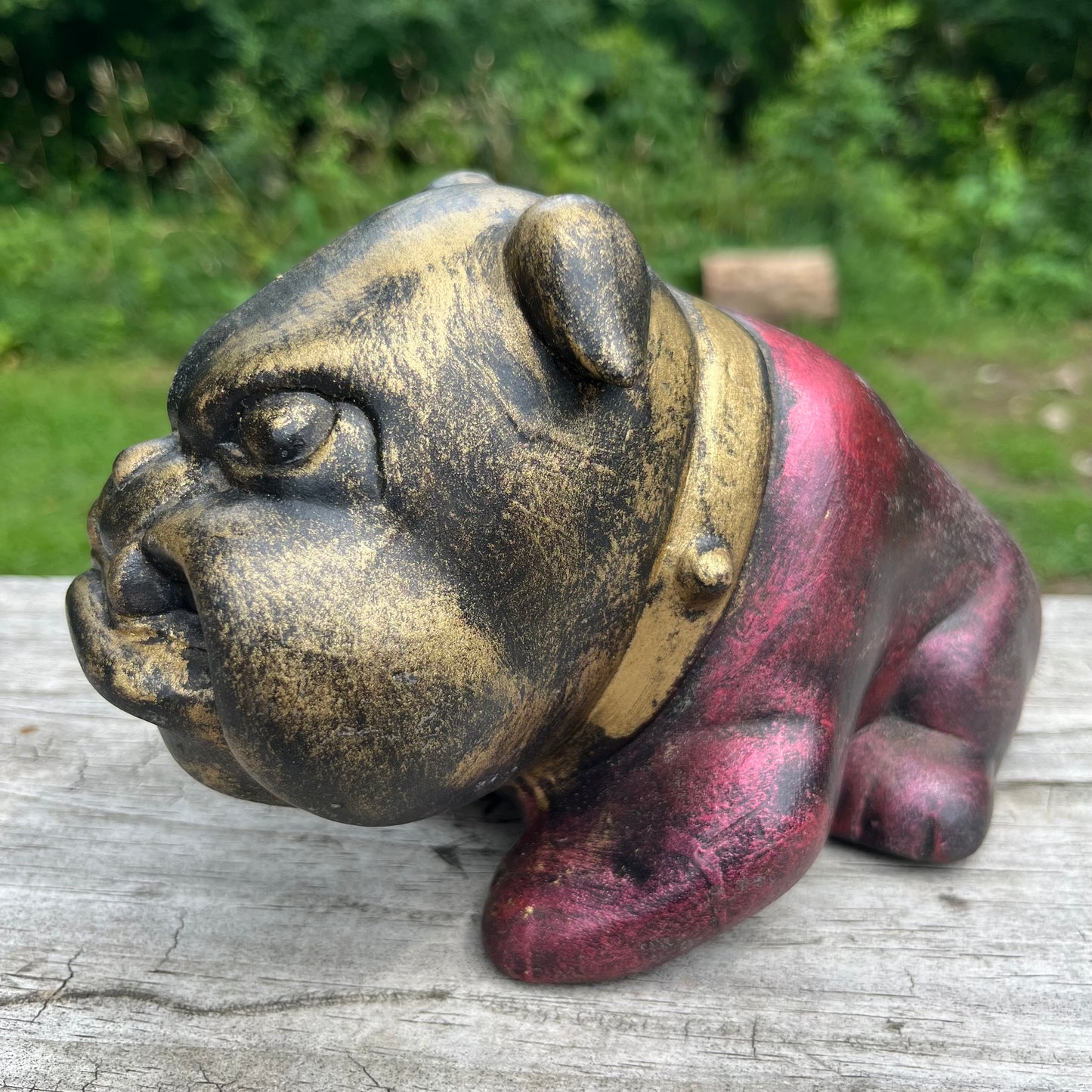 Vintage ceramic bulldog.