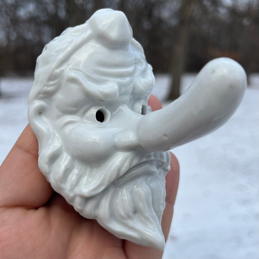 Vintage ceramic Tengu mask.
