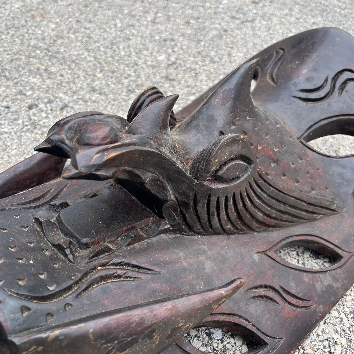 Vintage Filipino Bakunawa dragon mask.