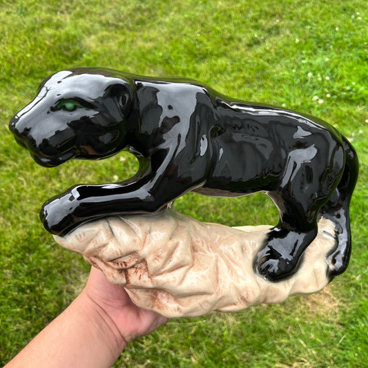 90s Ceramic black panther statue.
