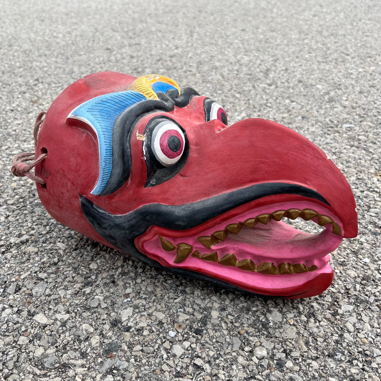 Vintage Balinese Garuda wood carving.