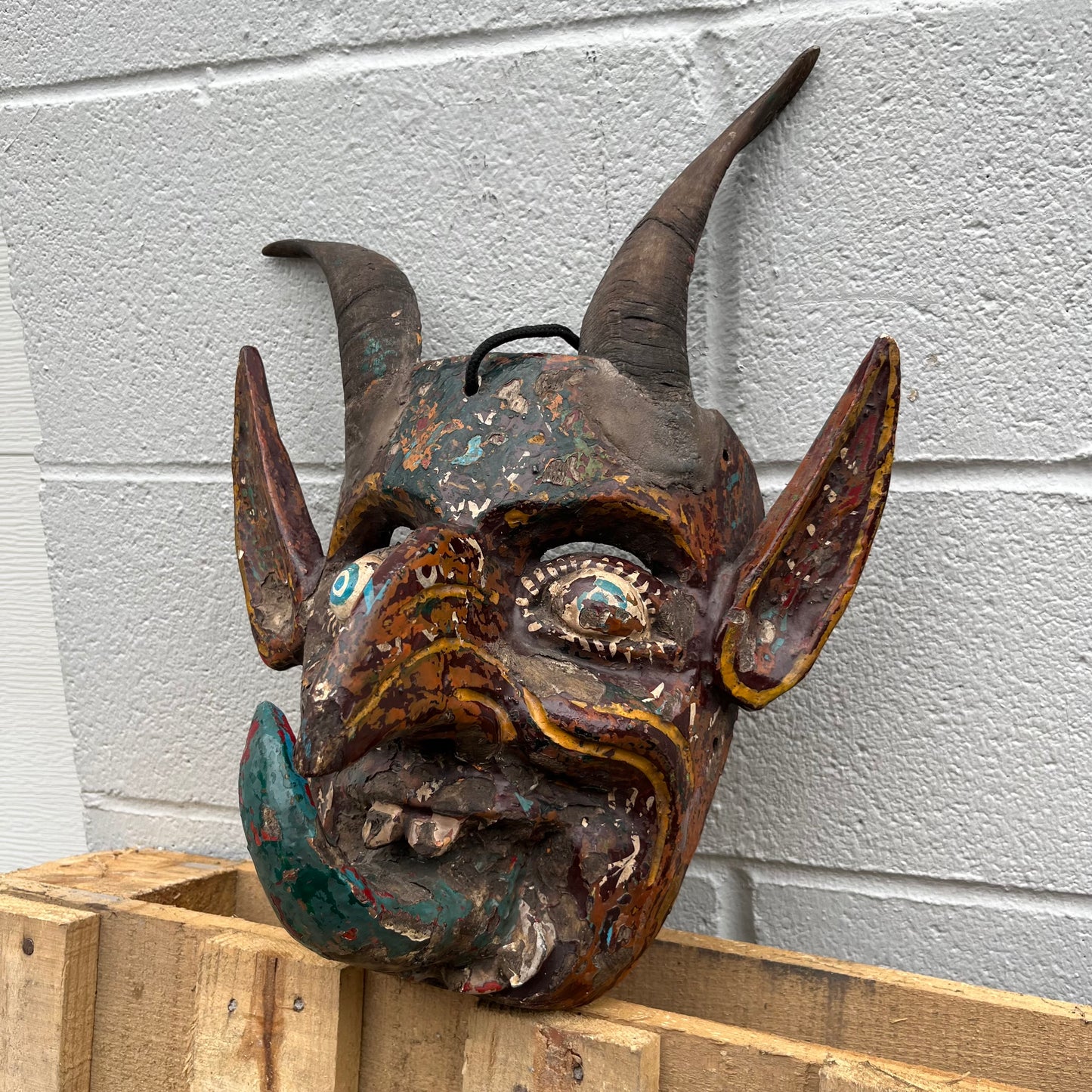 1970s ceremonial Diablo mask.