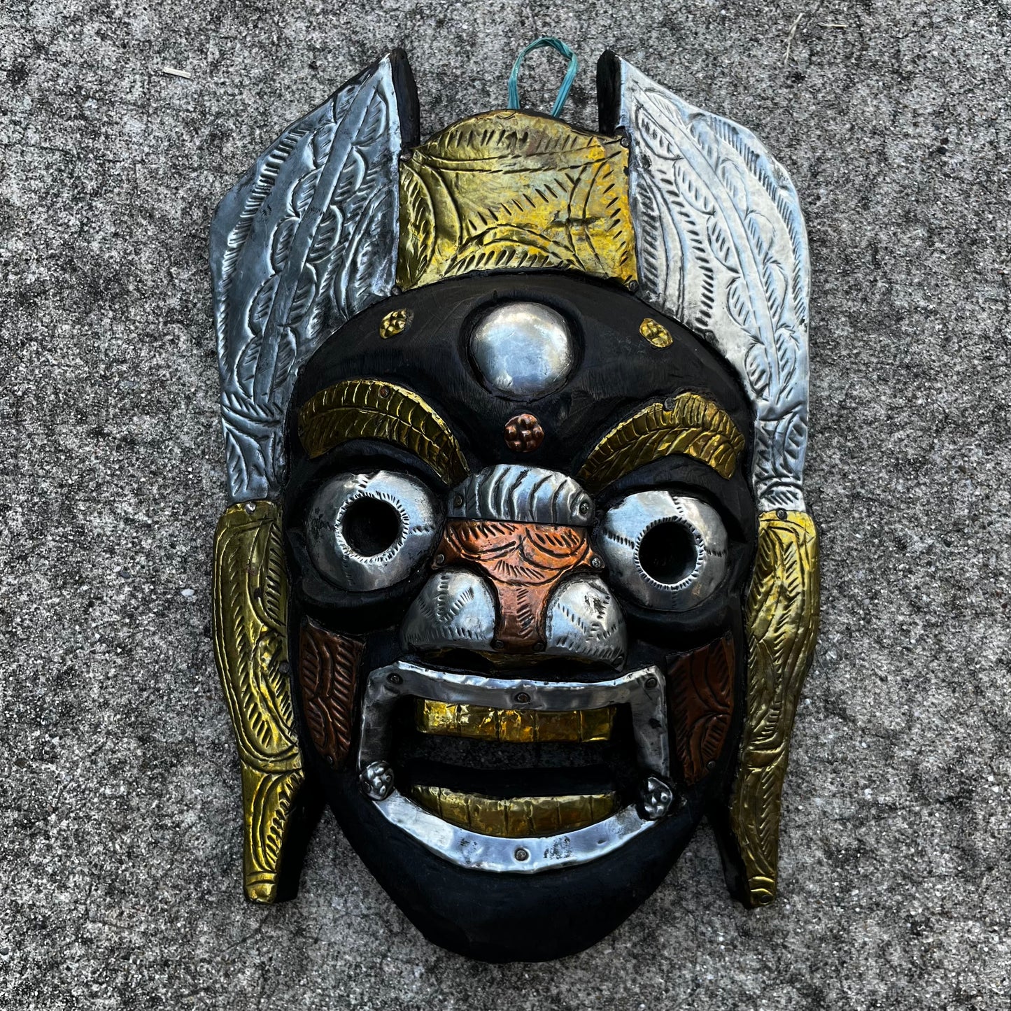 Vintage Tibetan Mahakala mask.
