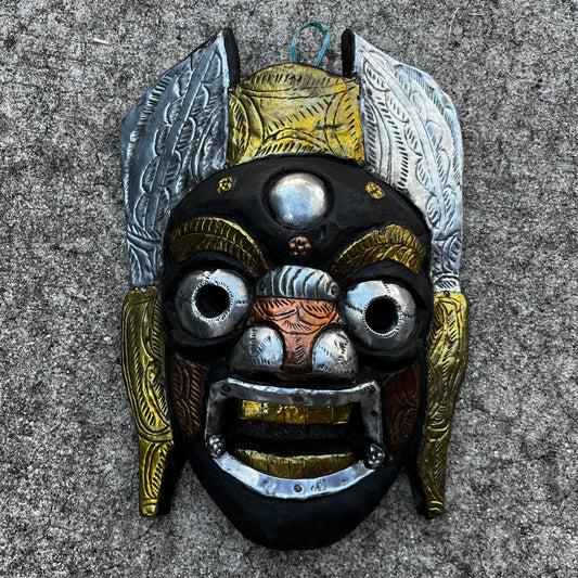 Vintage Tibetan Mahakala mask.