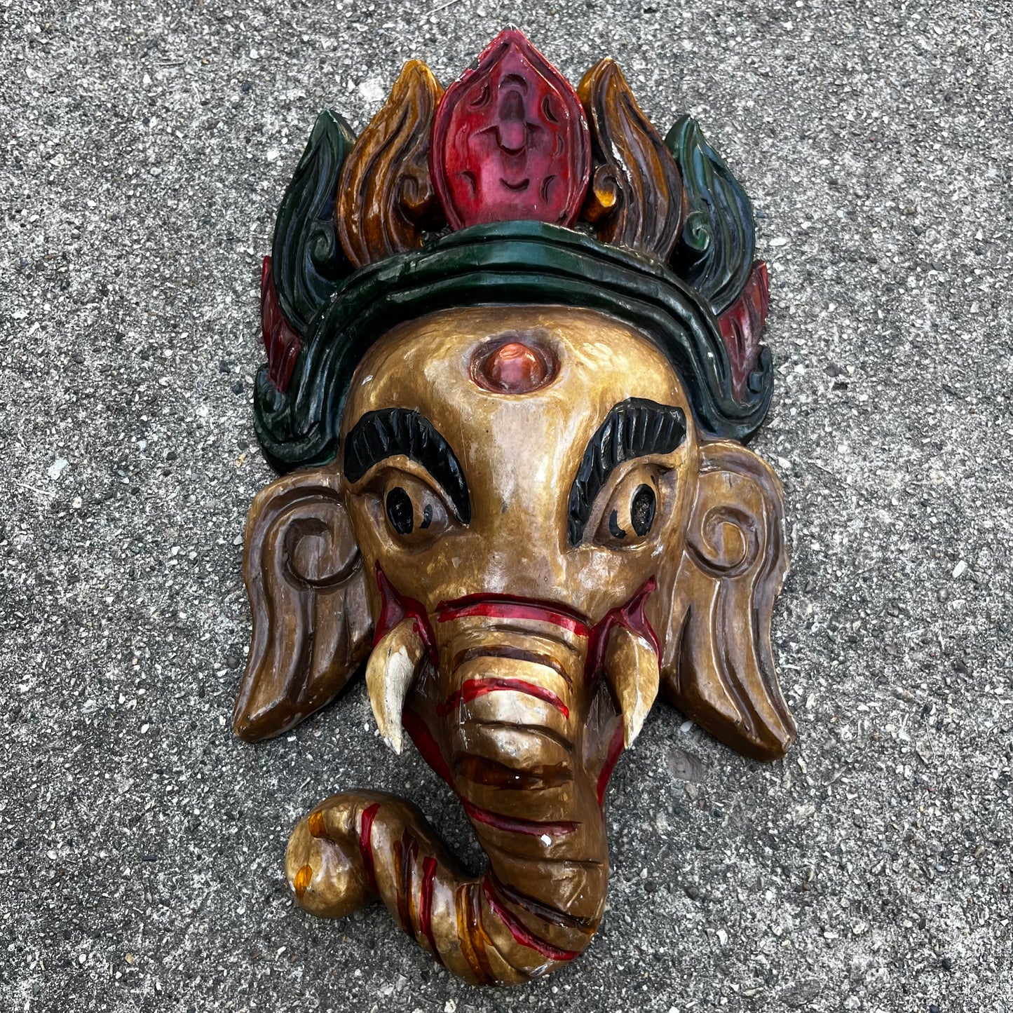 Vintage Nepali Ganesh mask.