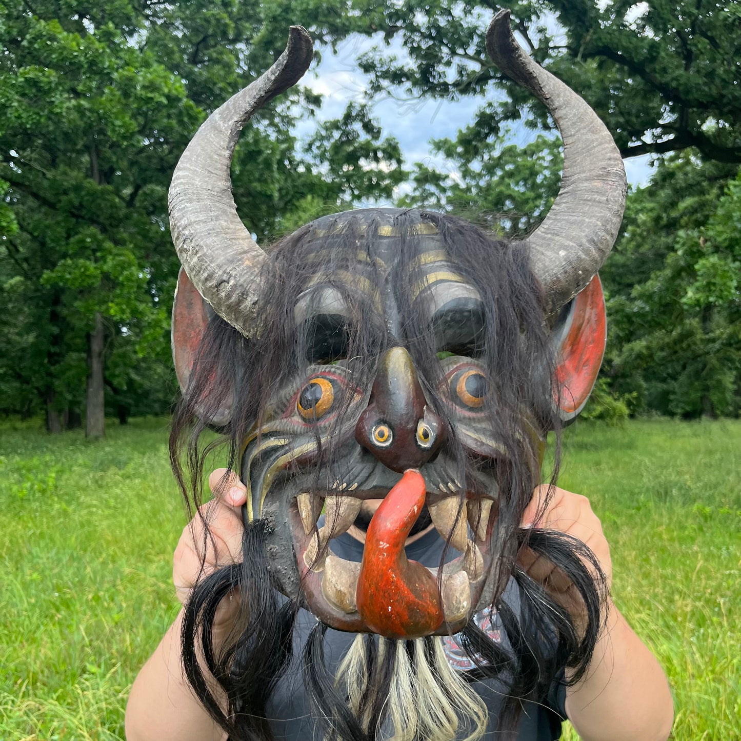 Large 1980s Ceremonial Diablo mask.