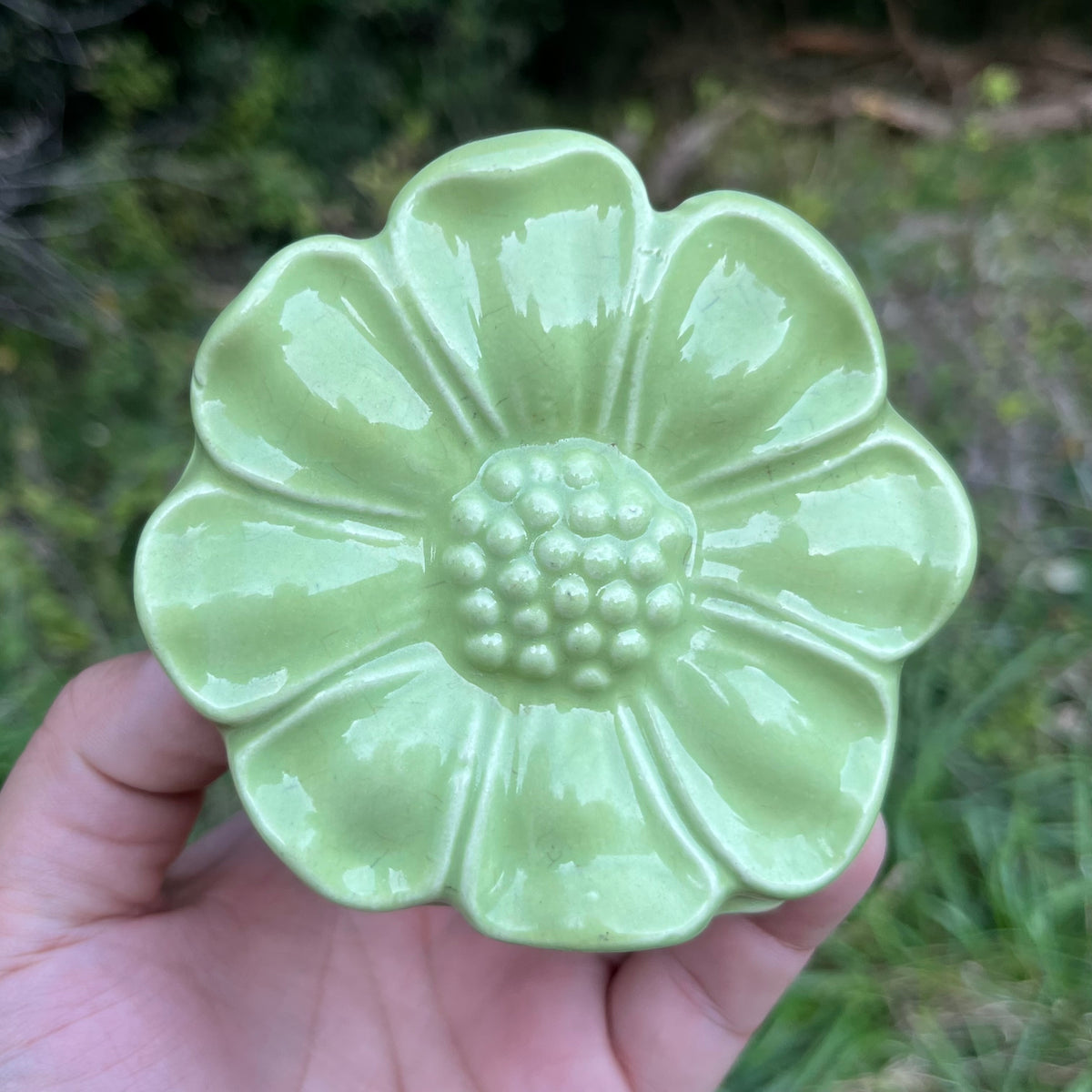 Vintage Flower wall pocket.