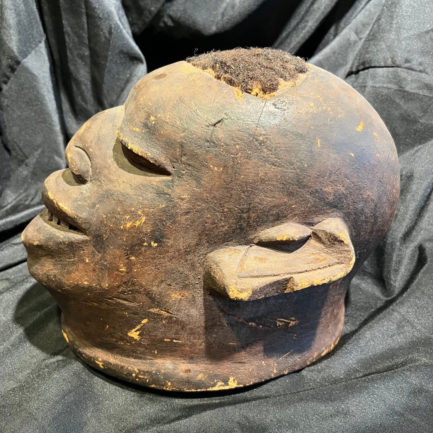 1940s African Lipiko Makonde helmet.