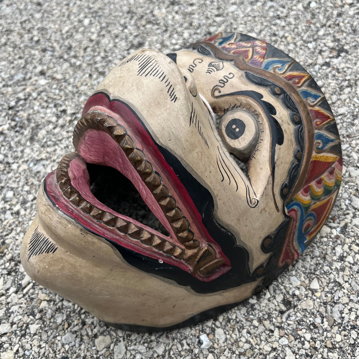 Vintage Javanese Hunuman dance mask.