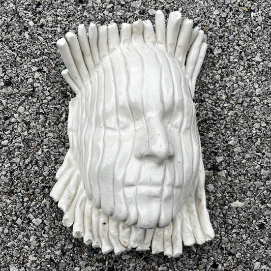 90s Hand crafted clay “Death mask”.