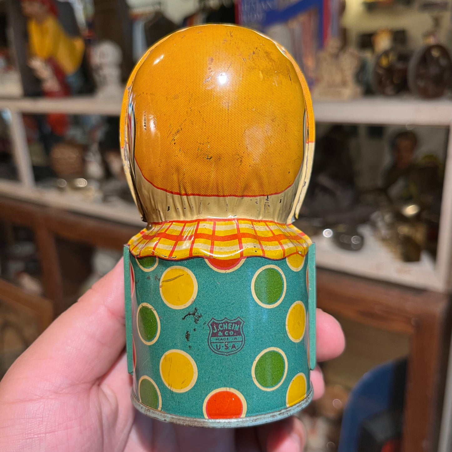 1930s Mechanical clown coin bank.