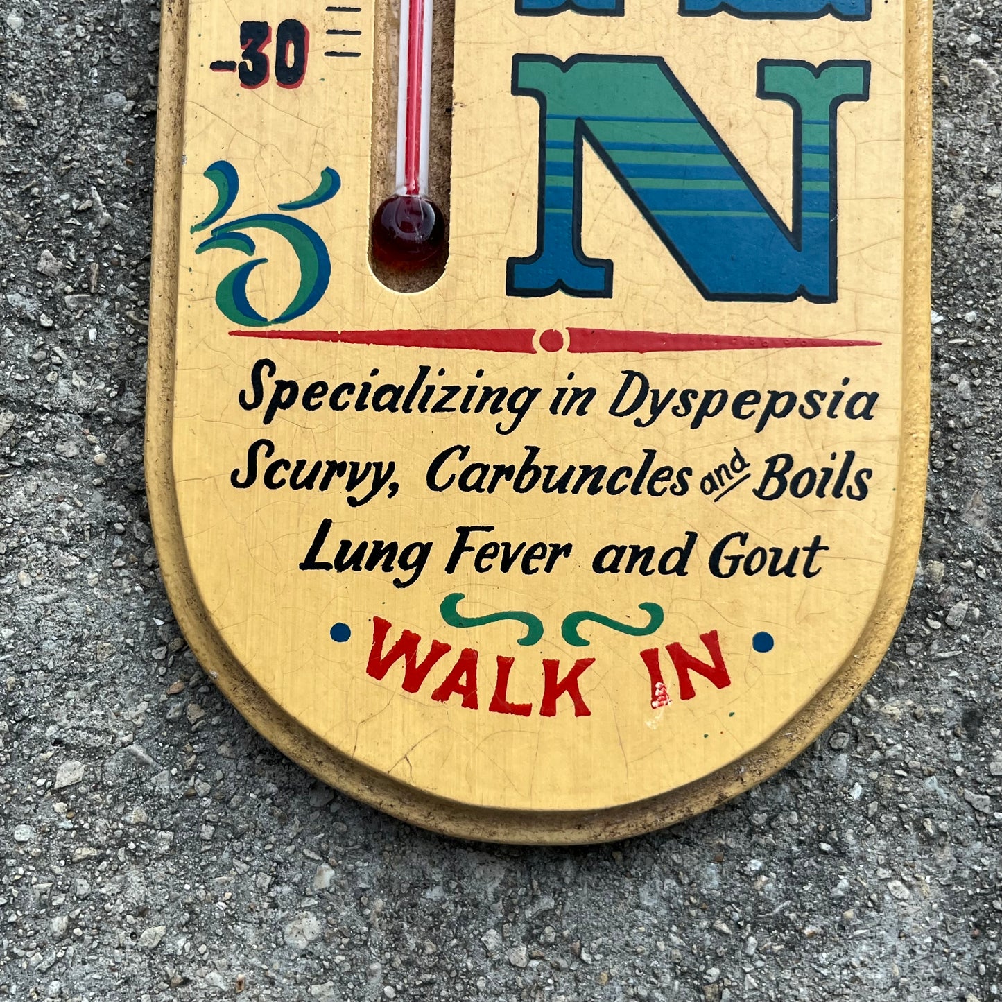 1970s Novelty “Physician” plaque.