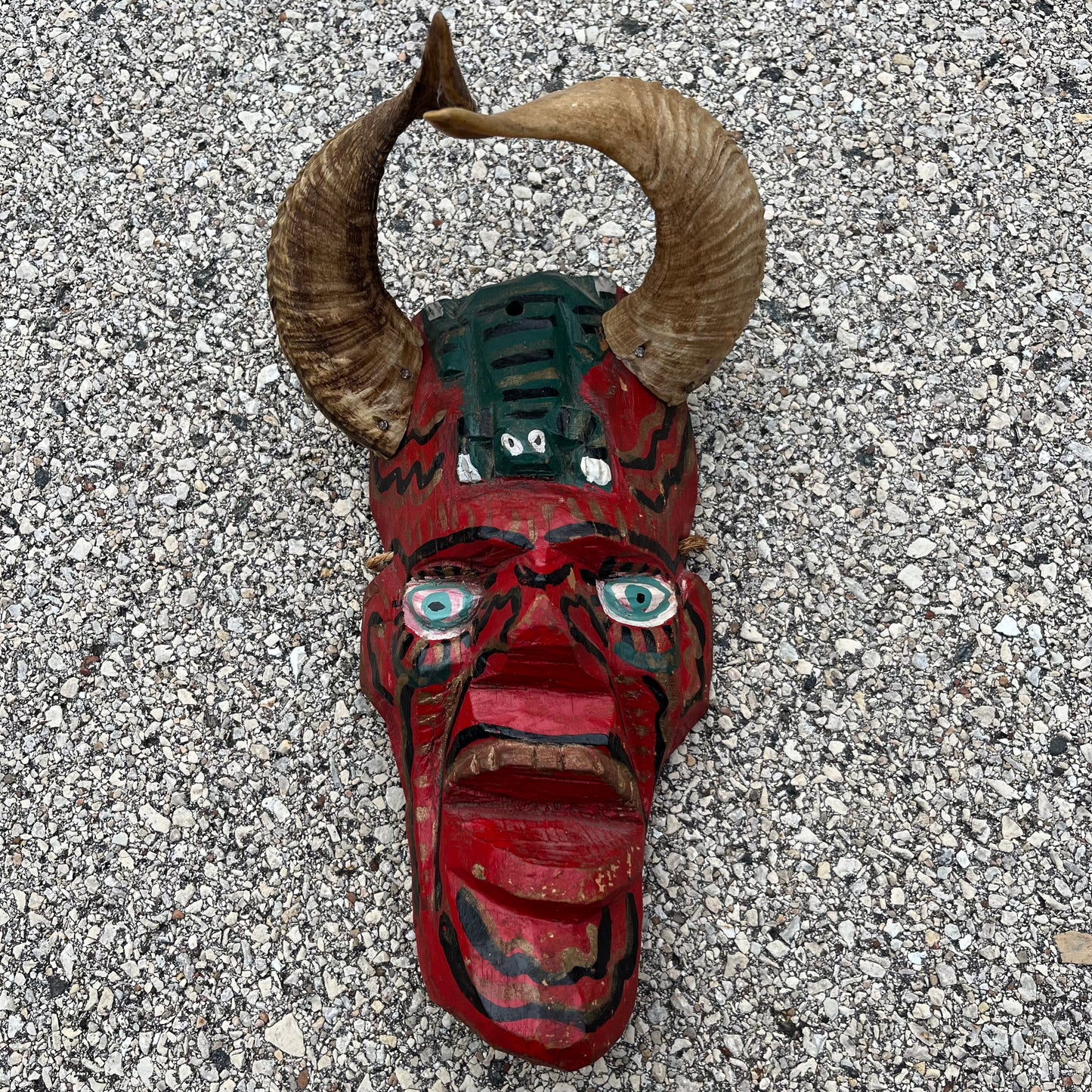 Vintage Guatemalan Diablo mask.