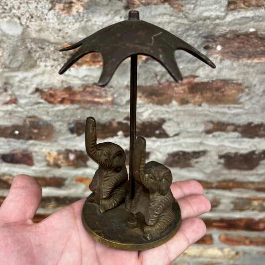 Vintage Brass elephants.