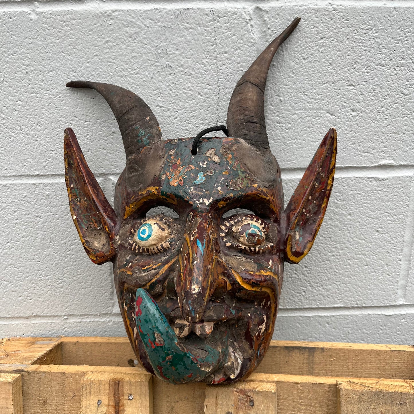 1970s ceremonial Diablo mask.