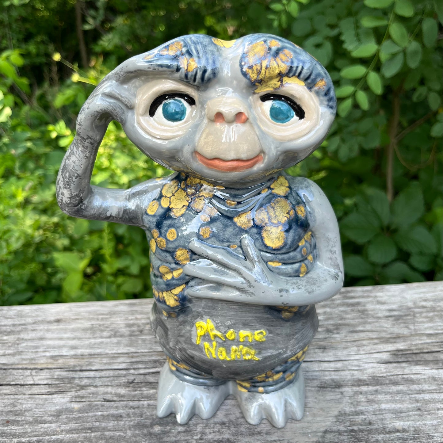 1980s Ceramic E.T. “Phone Nana” statue.