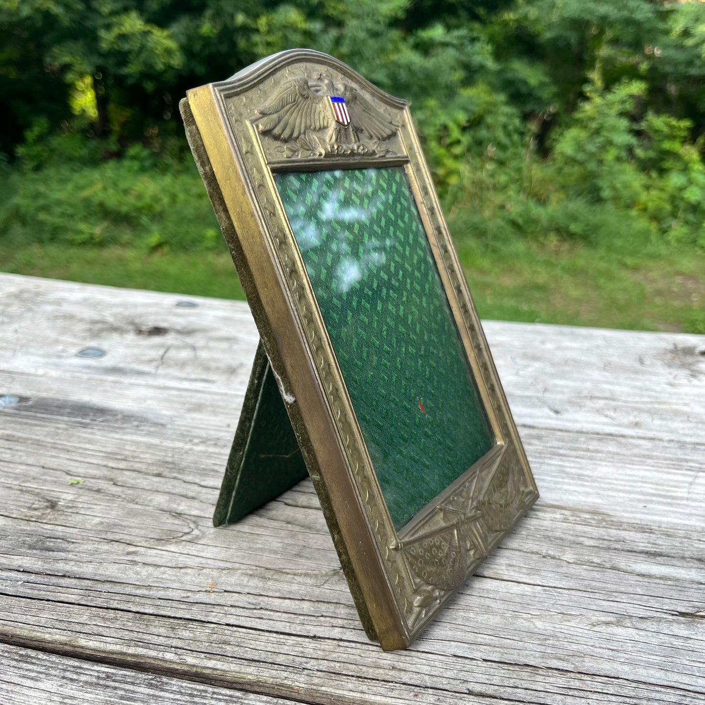 Early 1900s WW1 era brass eagle frame.