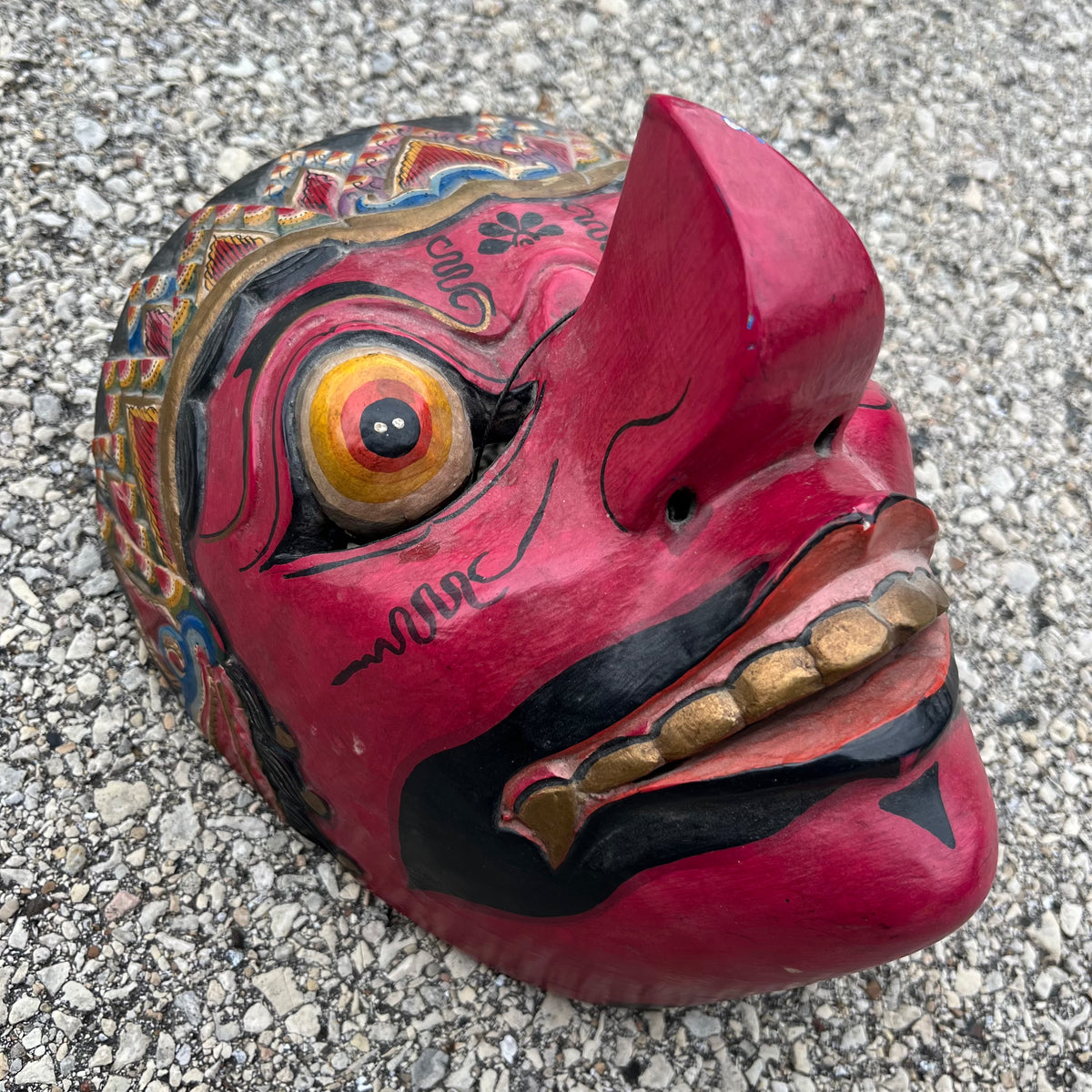 Vintage Javanese dance mask.