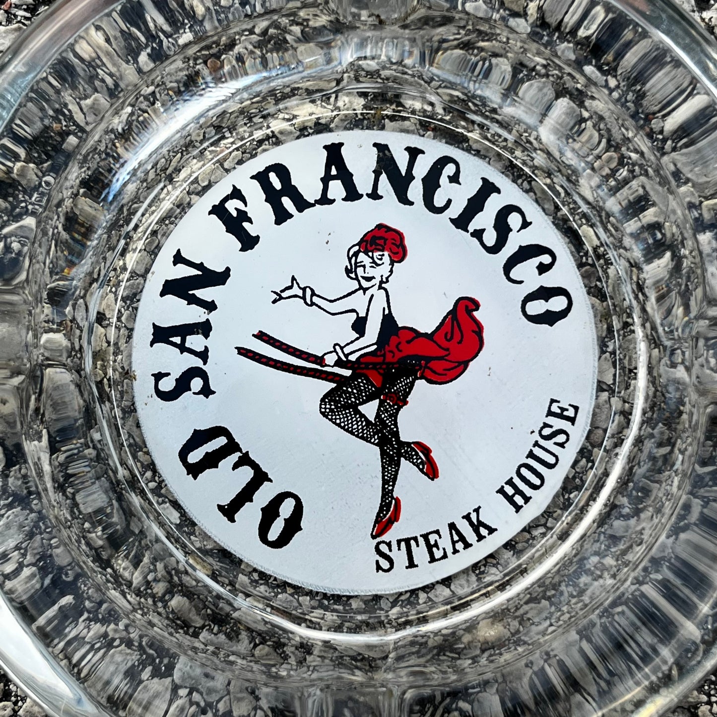 1970s Old San Francisco steak house ashtray.