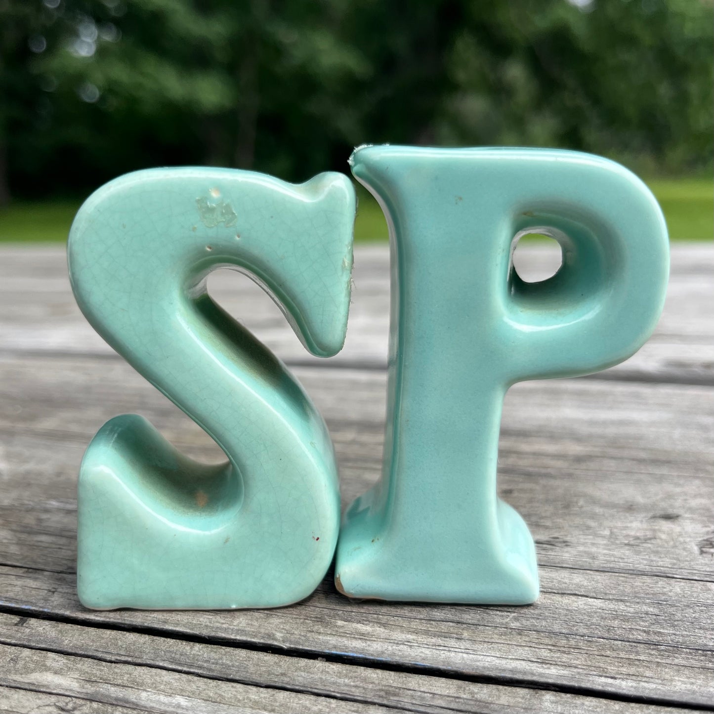 Vintage “SP” salt n’ pepper shakers.