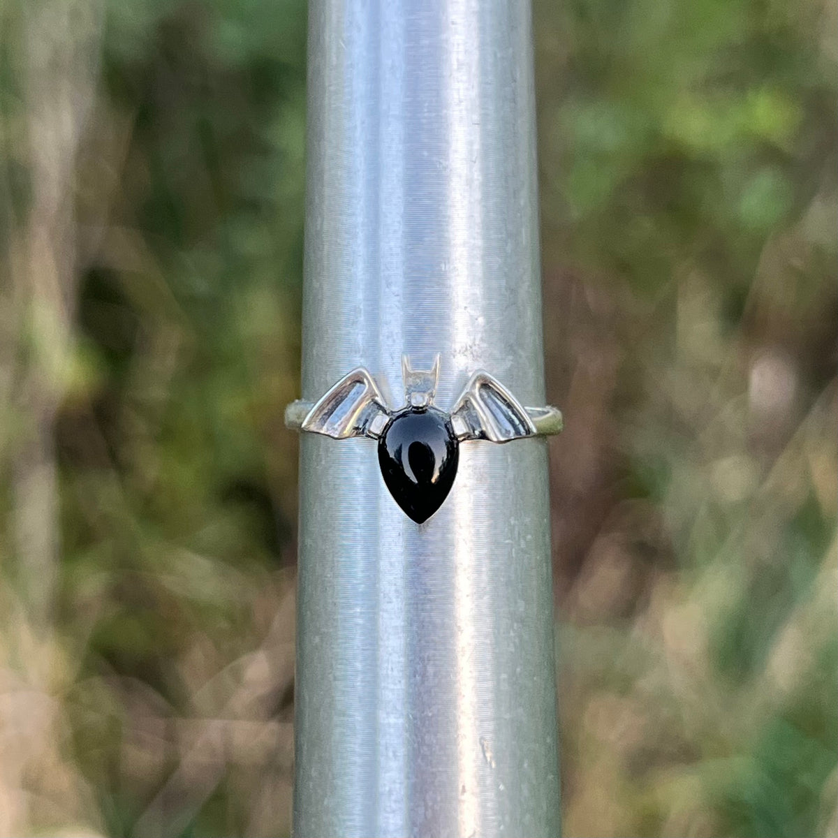 Sterling Silver Bat ring. Size 6.