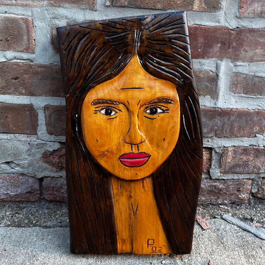 Vintage hand carved women.
