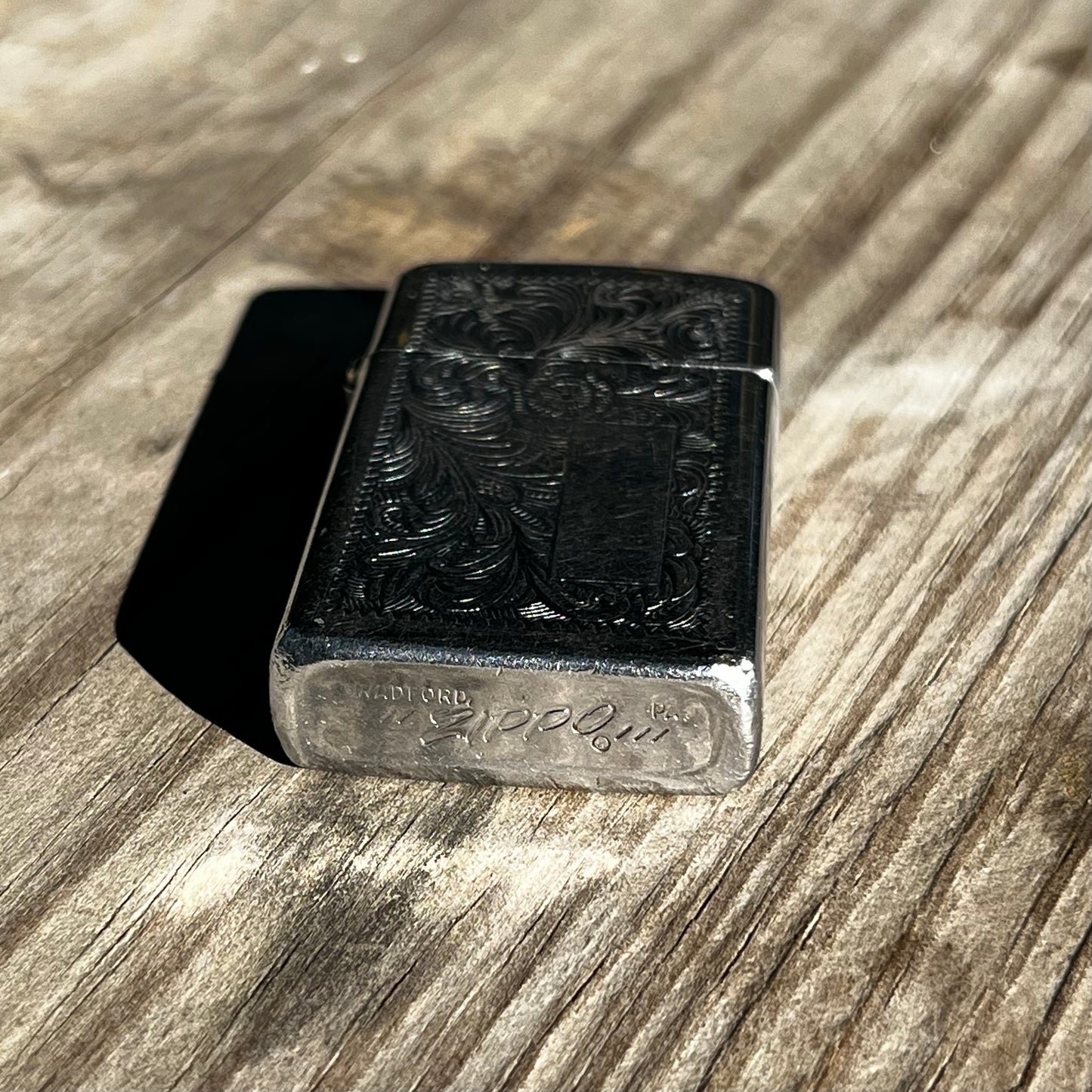 1970s Ornate initial Zippo.
