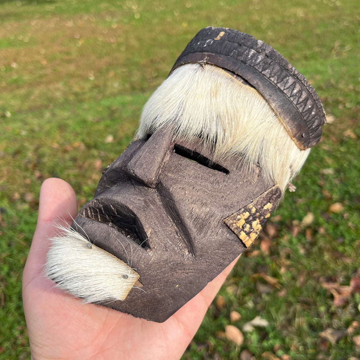 Vintage Mexican Armadillo mask.