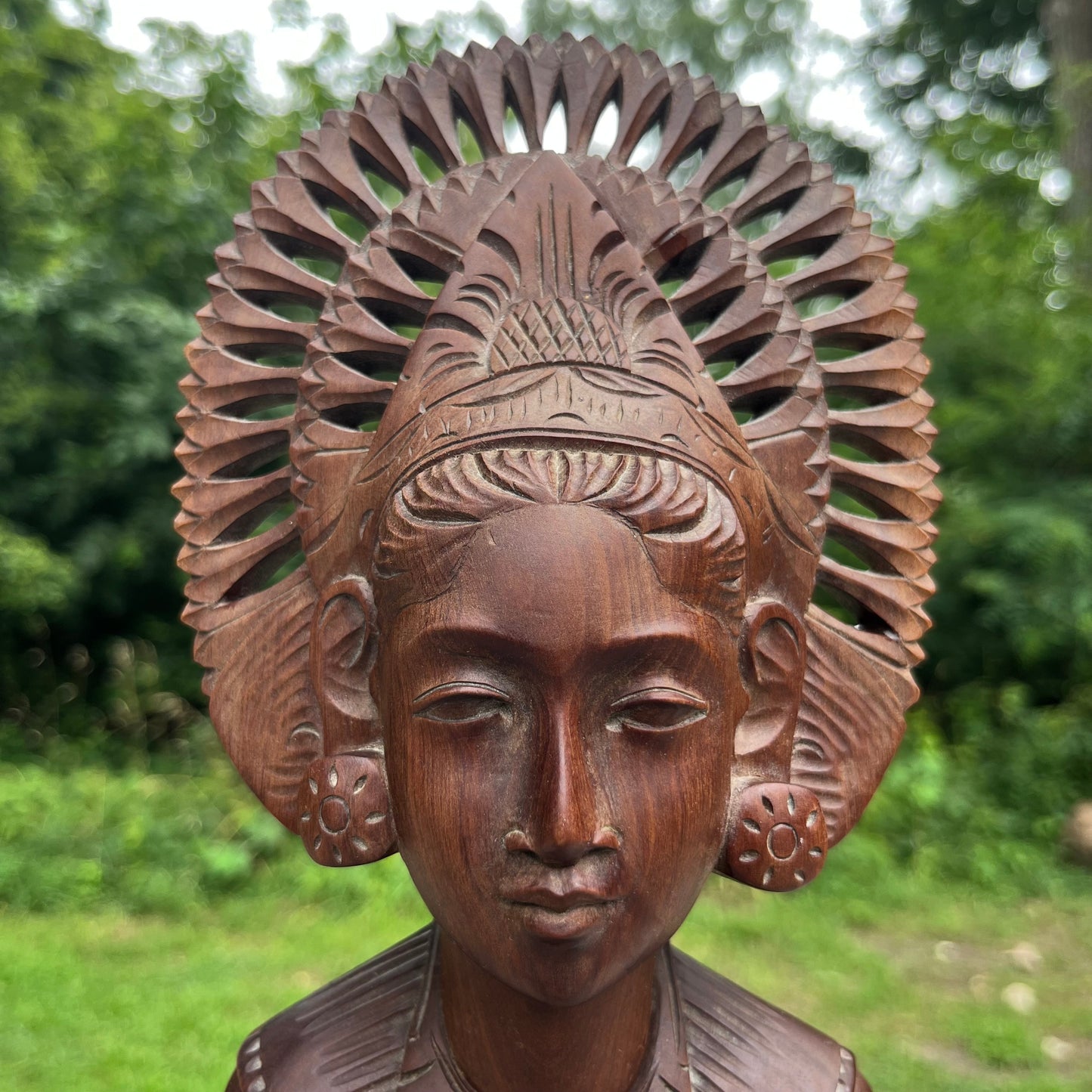 Vintage Balinese wood carving.