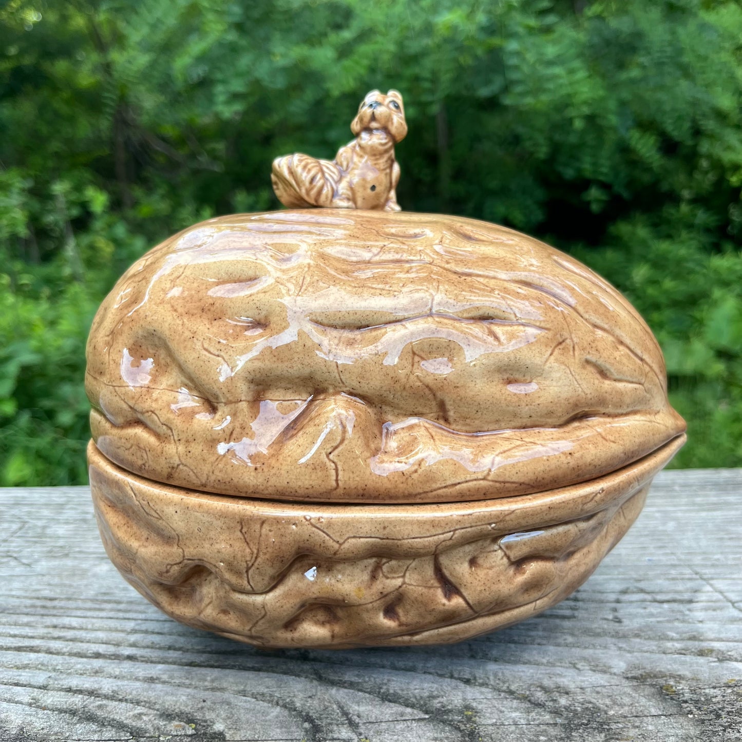 Vintage squirelly “Nuts to you” jar.