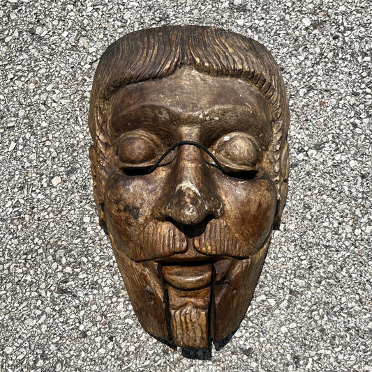 Early 1900s Danza dr Moro Spaniard mask.