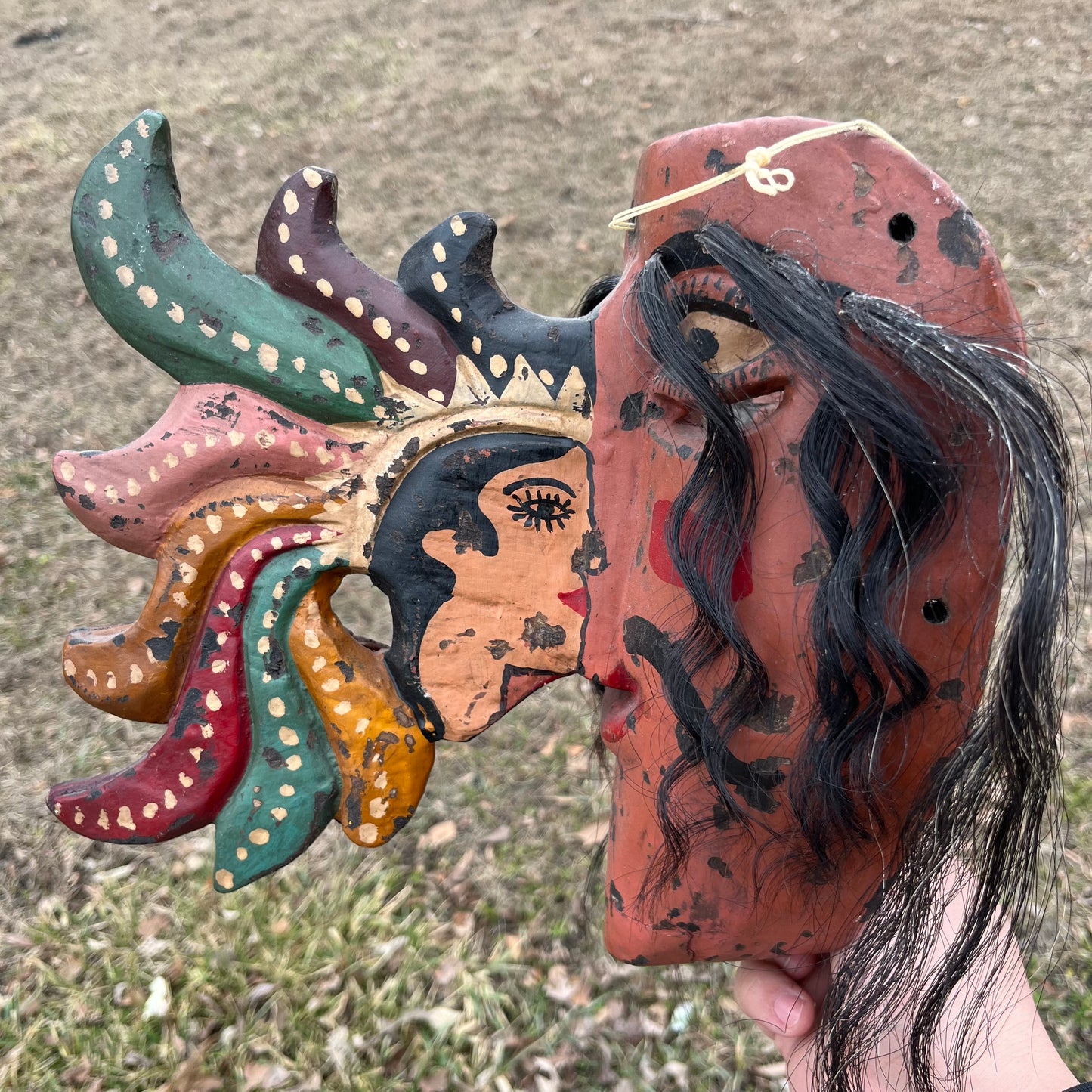 Vintage Mexican Apache mask.