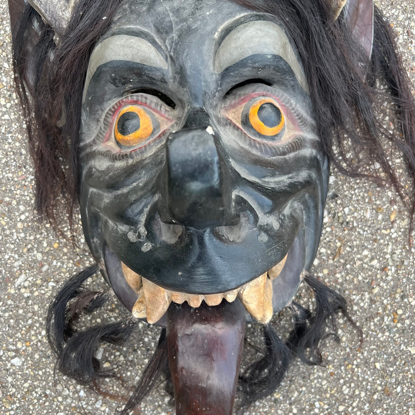 Large 1980s Ceremonial Diablo mask. (Repaired)